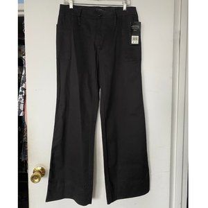 DAISY FUENTES Black Lightweight Wide Leg Pants